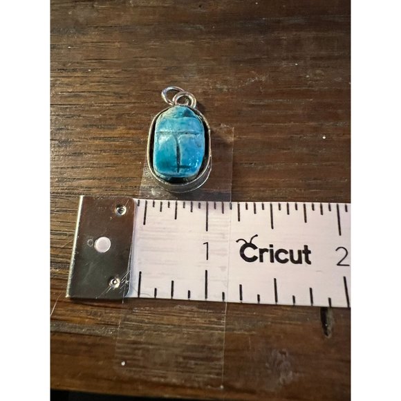 Vintage Gold Tone Faux Tiger Eye P Carson Pirie Scott Pendant - Picture 15 of 16